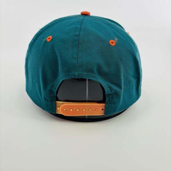 Vintage Miami Dolphins Hat Cap SnapBack Logo 7 90’s NFL Blue Orange - Picture 4 of 7
